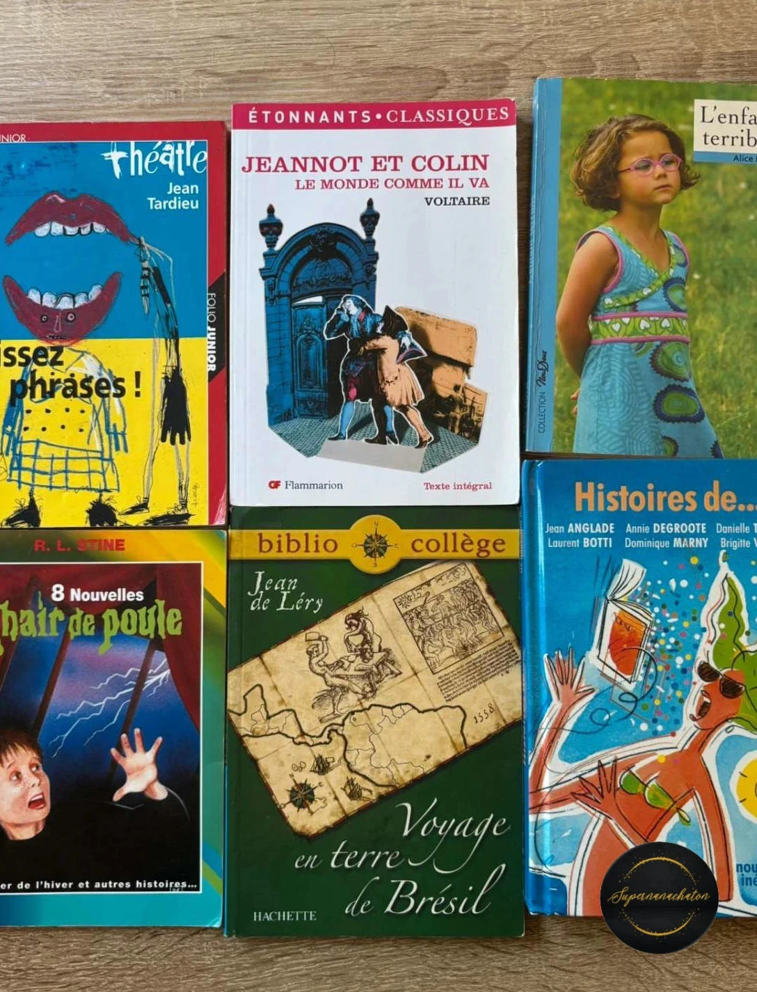 Lot 6 Livres Collège / Jeunesse (Voltaire, Chair de Poule, Hachette)